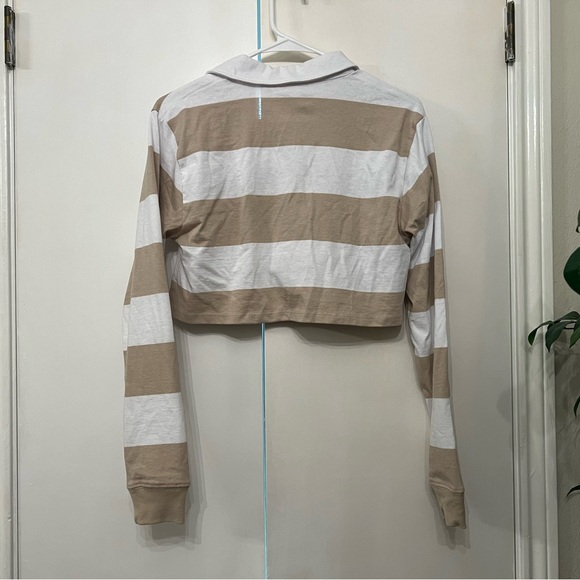 NWT Tilly’s crop striped rugby - size S - Picture 2 of 3
